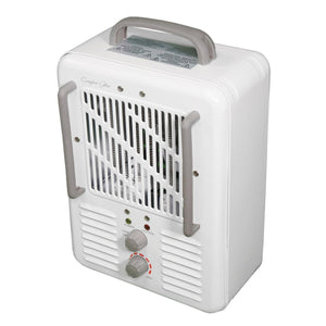 World Marketing Comfort Glow Milkhouse Style Electric Heater - White