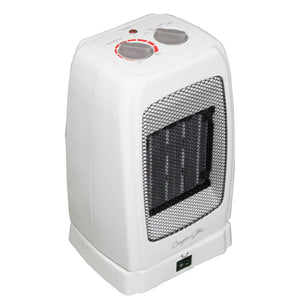 World Marketing Comfort Glow Oscillating Ceramic Heater - White