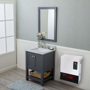 World Marketing Comfort Glow Wall Mount Heater for Bathroom with Remote - White