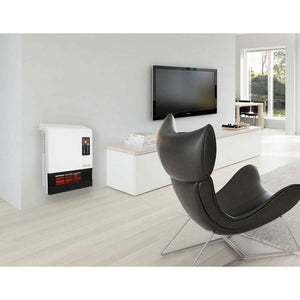 World Marketing Comfort Glow Wall Mount Heater for Bathroom with Remote - White
