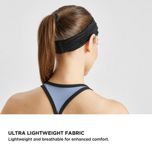 Mission Intellisoft Cooling Gathered Headband - Black