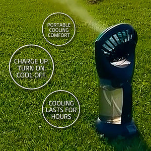 AlphaCool CoolBurst High-Velocity Portable Water Misting Fan