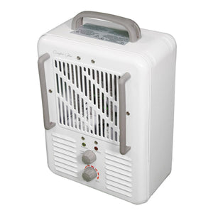 World Marketing Comfort Glow Milkhouse Style Electric Heater - White