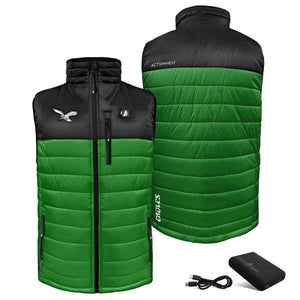 ActionHeat Philadelphia Eagles 5V Men's Colorblock Puffer Battery Heated Vest