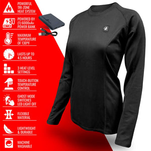 ActionHeat 5V Women's Heated Base Layer Shirt
