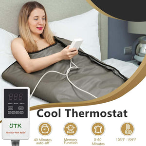 UTK Infrared Sauna Blanket - Full-Size Body Blanket 71"x71"