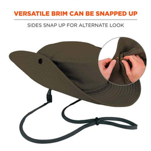 Ergodyne Chill-Its 8936 Lightweight Ranger Hat with Mesh Paneling