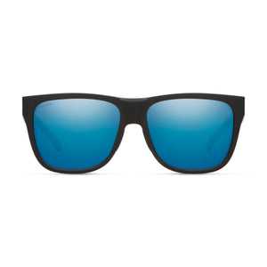 Smith Optics Lowdown 2 Sunglasses ChromaPop Polarized Blue Mirror - Matte Black Frame