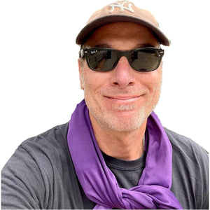 Nano-Ice Cooling Necklace + Scarf | 2+ Hours of Cooling Relief - Purple